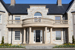 stone masonry front porch