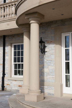 stone masonry front porch