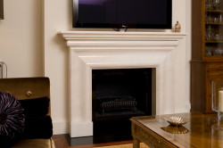 stone masonry fireplace
