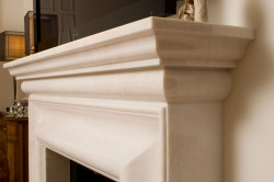 stone masonry fireplace